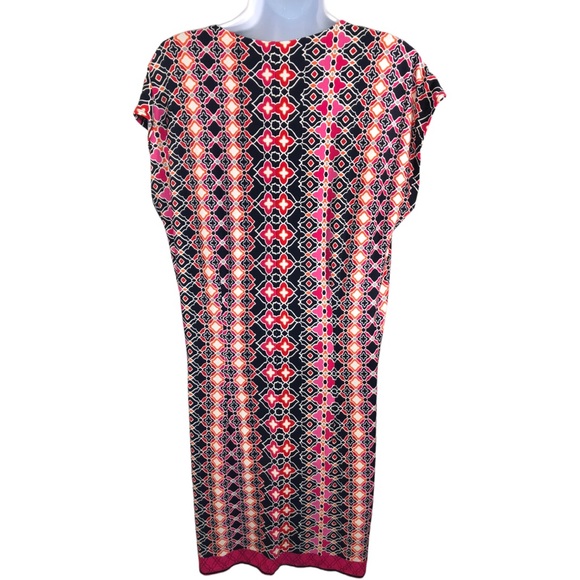 Laundry by Shelli Segal Sheath Multi Color Geometric Dress - S - Picture 4 of 11